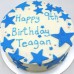 Buttercream Icing with Fondant Stars Textured  (D, V)
